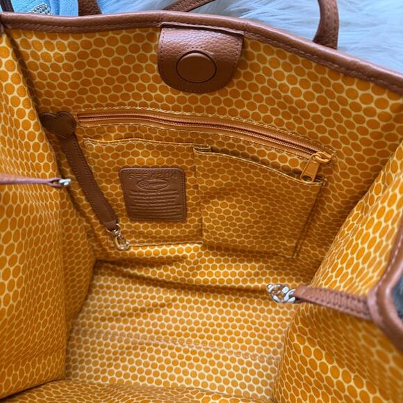 BRIGHTON Large Purse/Tote bag Floral Violet Suncatcher w/ keychain - Picture 9 of 11